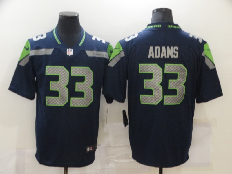 Men's Seattle Seahawks Jamal Adams #33 Navy Jersey